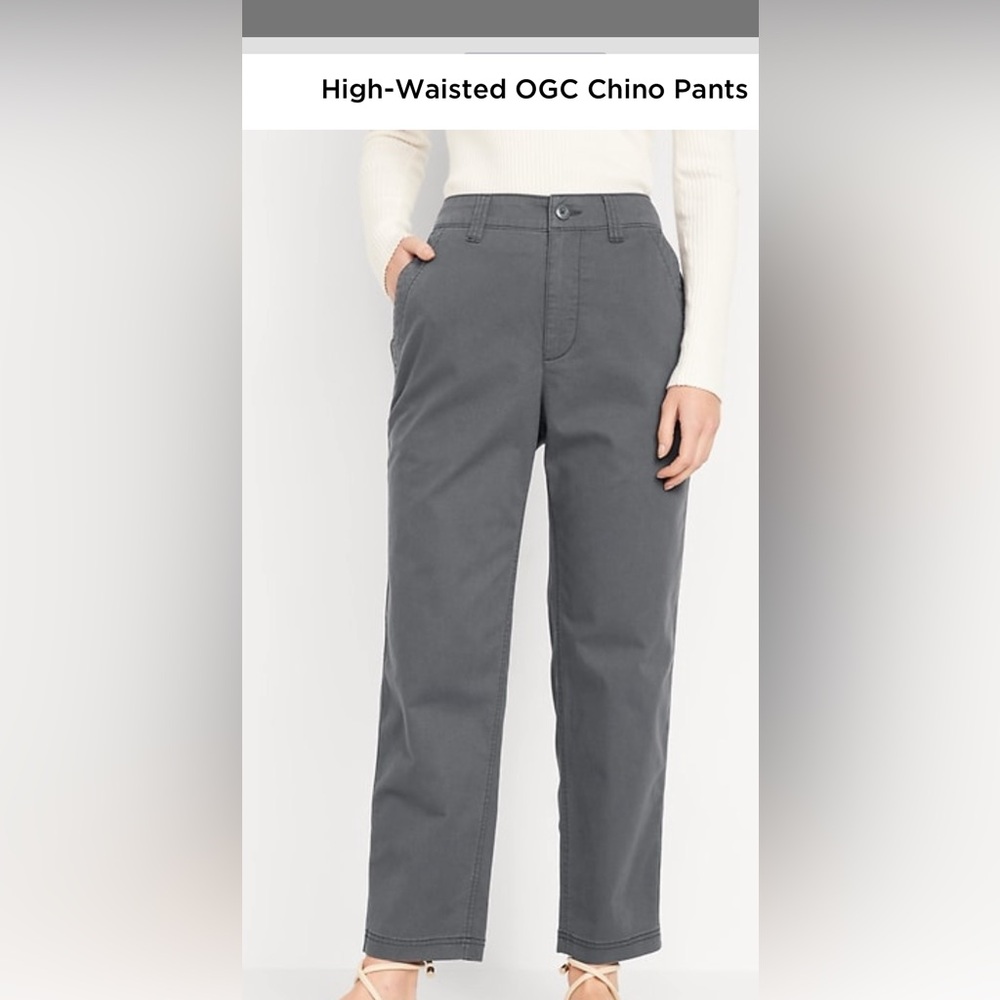 Old Navy Gray Chino Pants